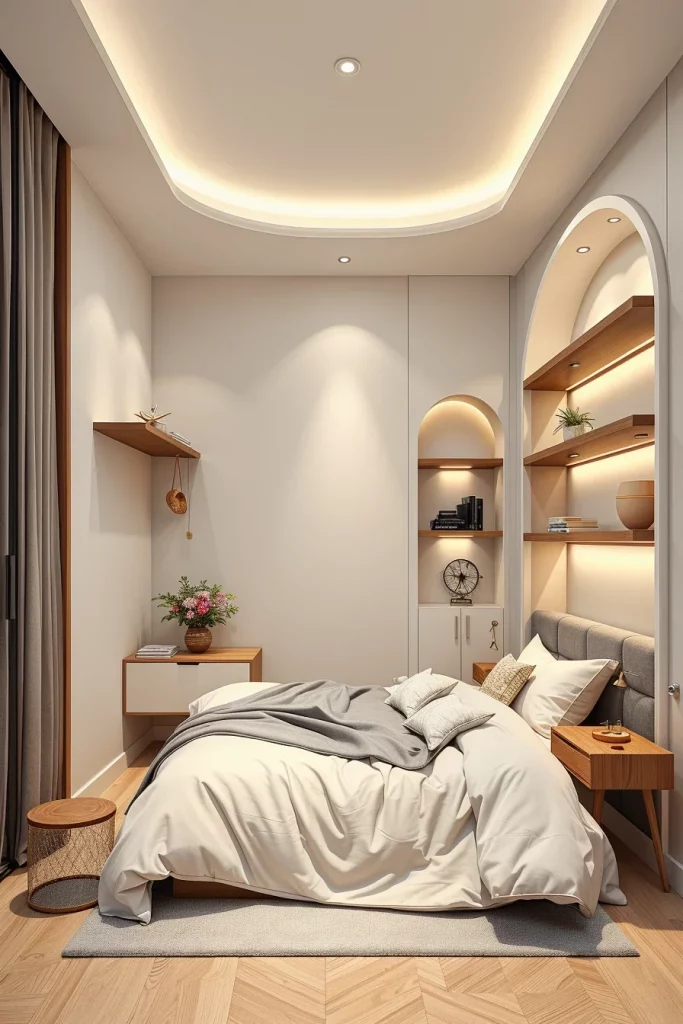 58 Curved Furniture Small Bedroom Design Ideas For Stylish Compact Spaces