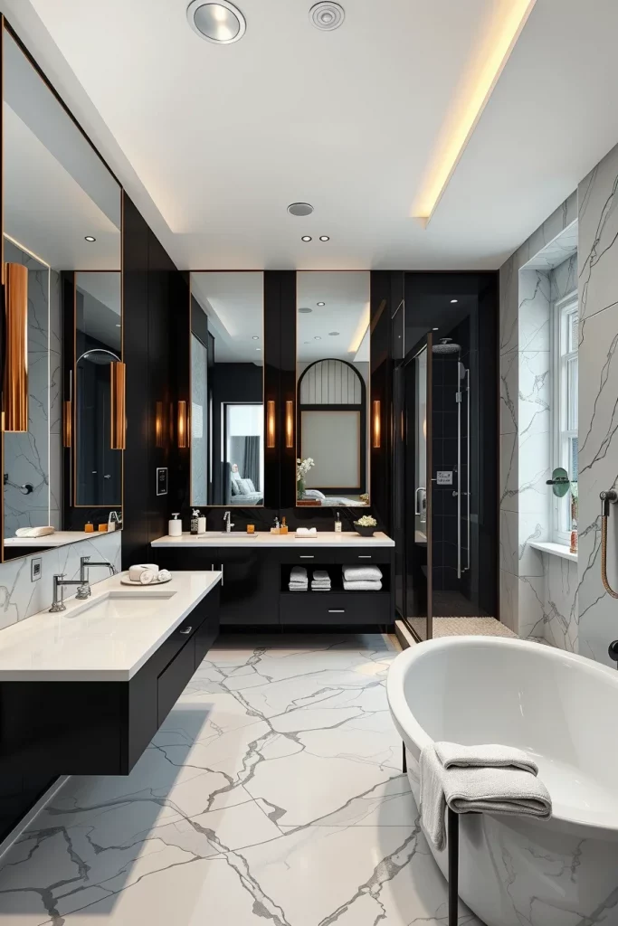 54 Black And White Bathroom Decor Ideas For A Stylish And Timeless Space