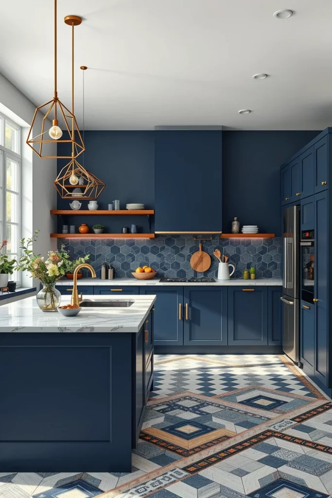 56 Navy Blue Kitchen Interior Design Ideas For A Stylish And Artistic Home