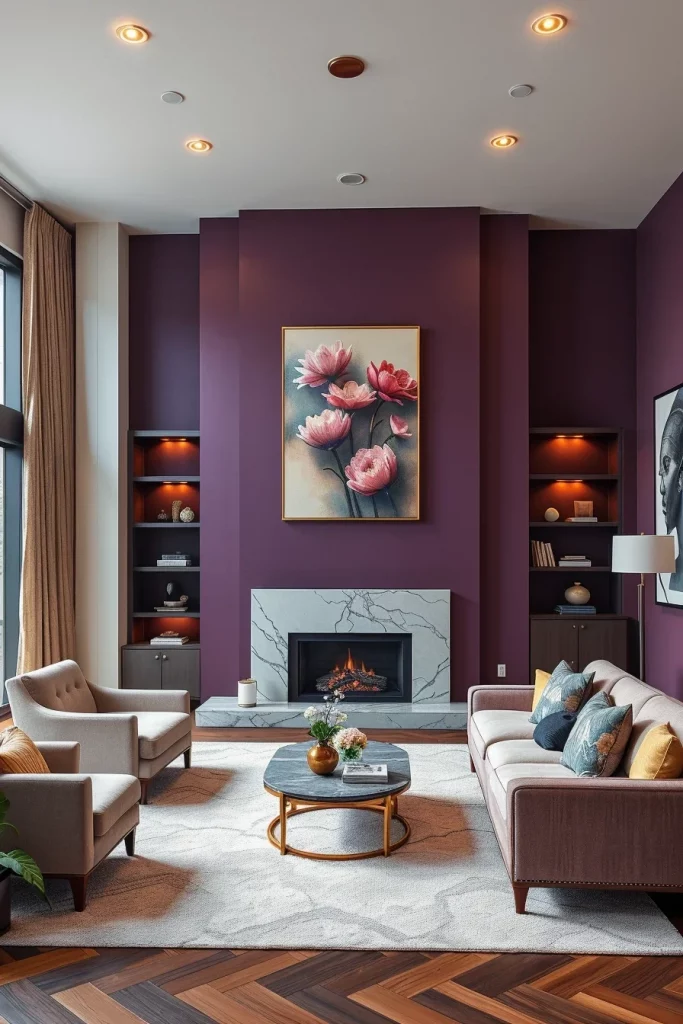 57 Plum Living Room Ideas For A Luxurious And Stylish Home