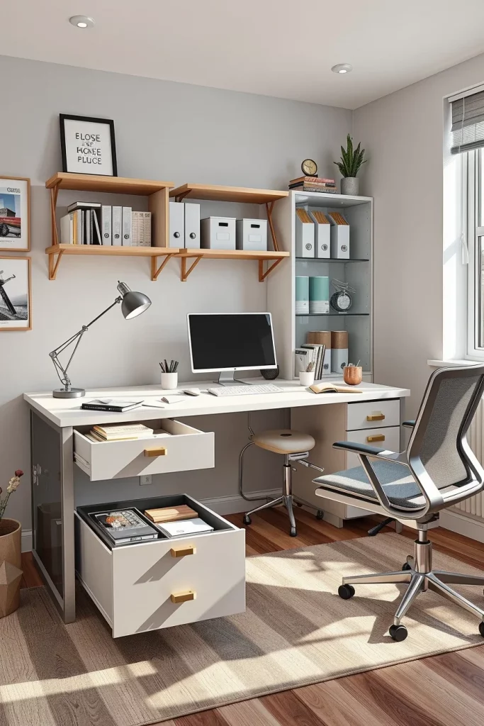 57 Home Office Organization Solution Ideas For A Stylish And Productive Workspace