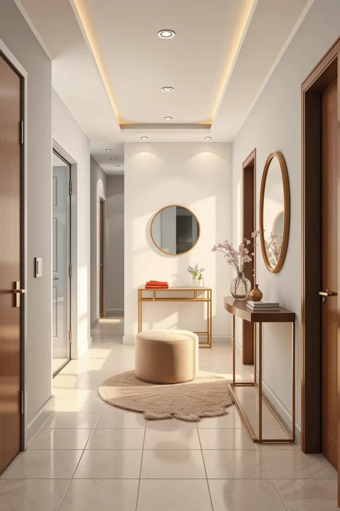 53 Curved Furniture Small Hallway Design Ideas For A Stylish And Space-Saving Entryway