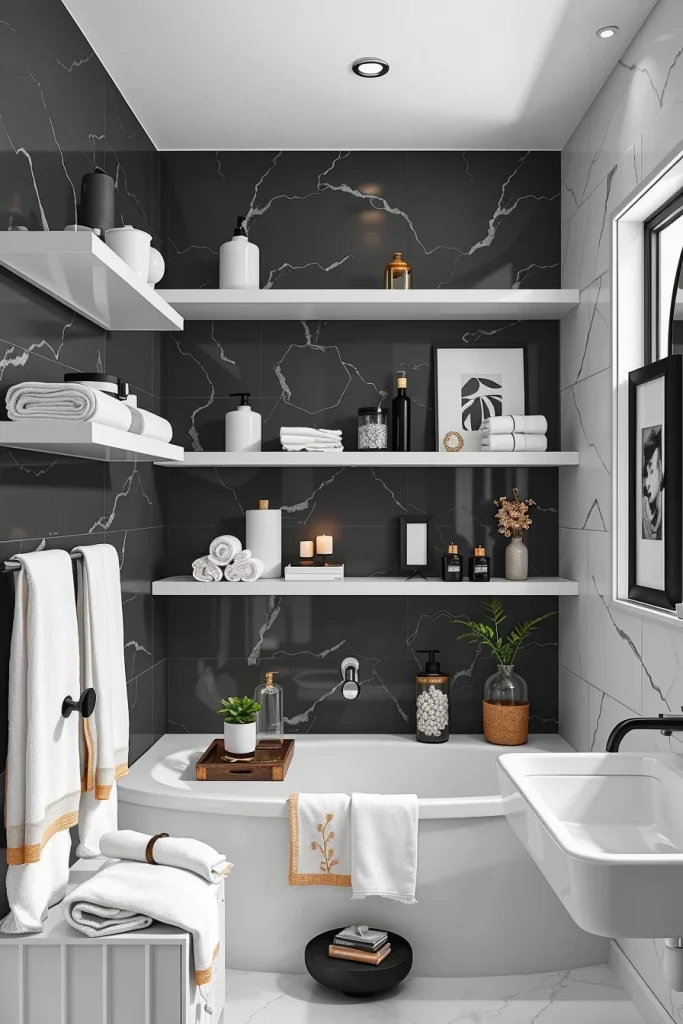54 Black And White Bathroom Decor Ideas For A Stylish And Timeless Space