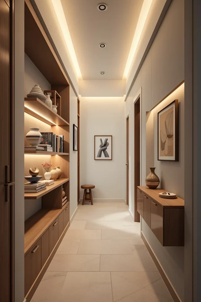 57 Modern Narrow Hallway Decorating Ideas To Transform Small Spaces
