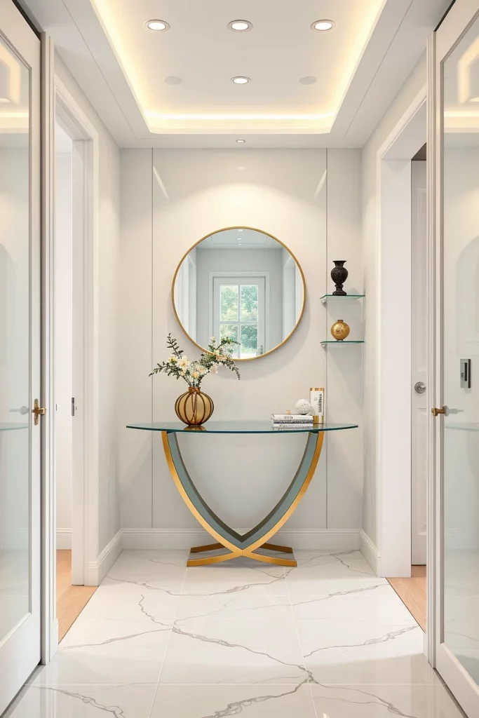 53 Curved Furniture Small Hallway Design Ideas For A Stylish And Space-Saving Entryway