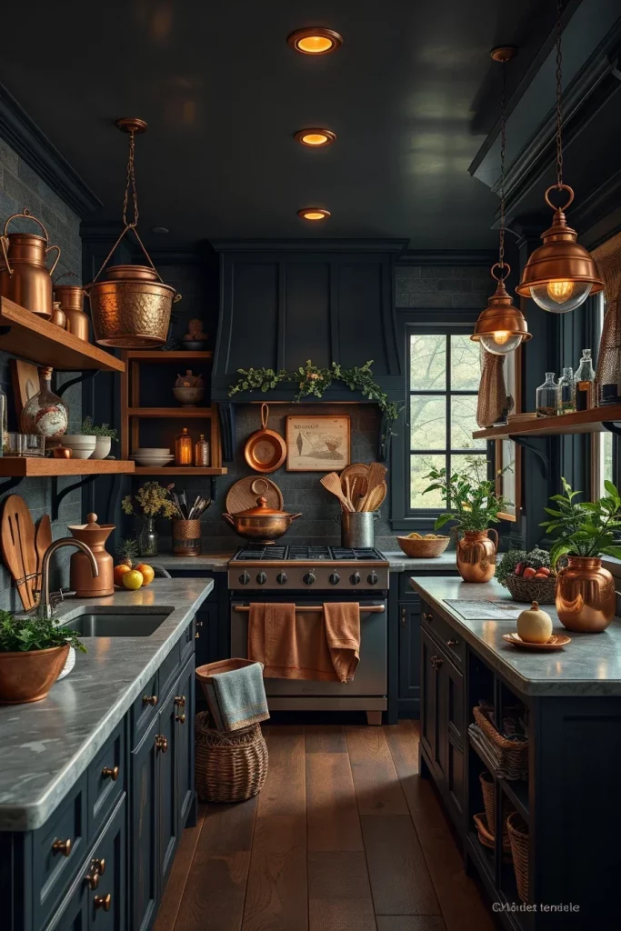 53 Dark Cottagecore Kitchen Ideas For A Cozy And Moody Home