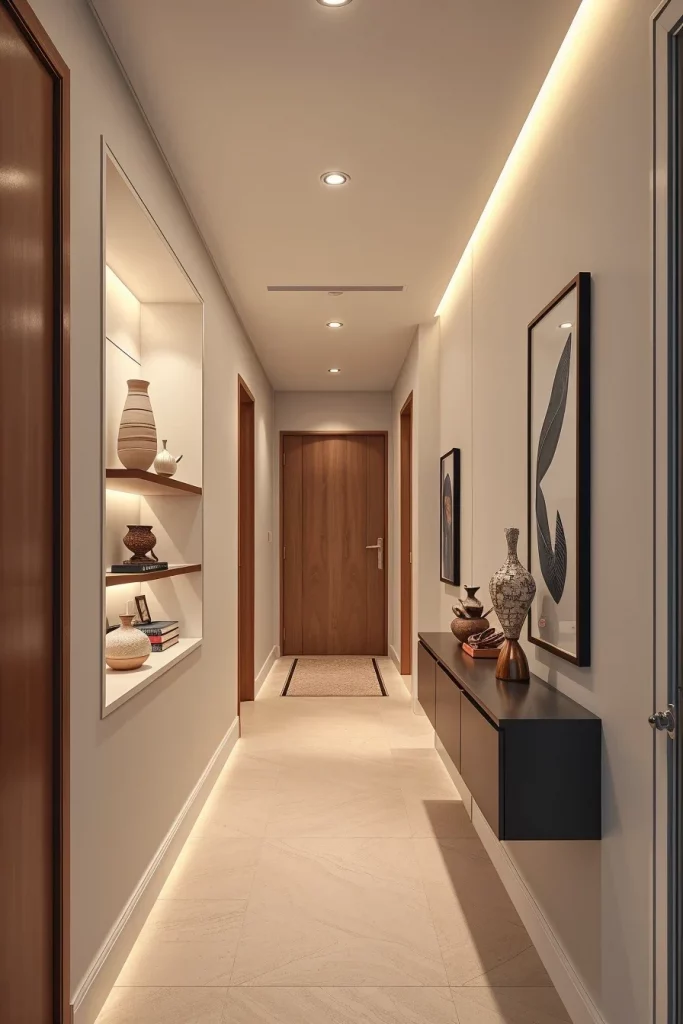 57 Modern Narrow Hallway Decorating Ideas To Transform Small Spaces