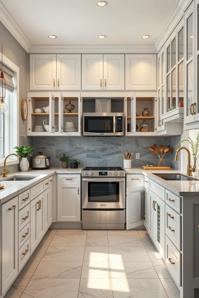 56 Gray White Kitchen Organization Ideas For A Stylish And Clutter-Free Space