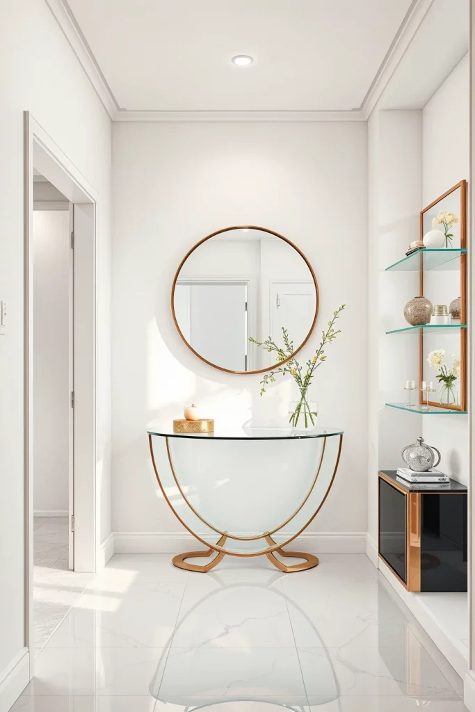 53 Curved Furniture Small Hallway Design Ideas For A Stylish And Space-Saving Entryway