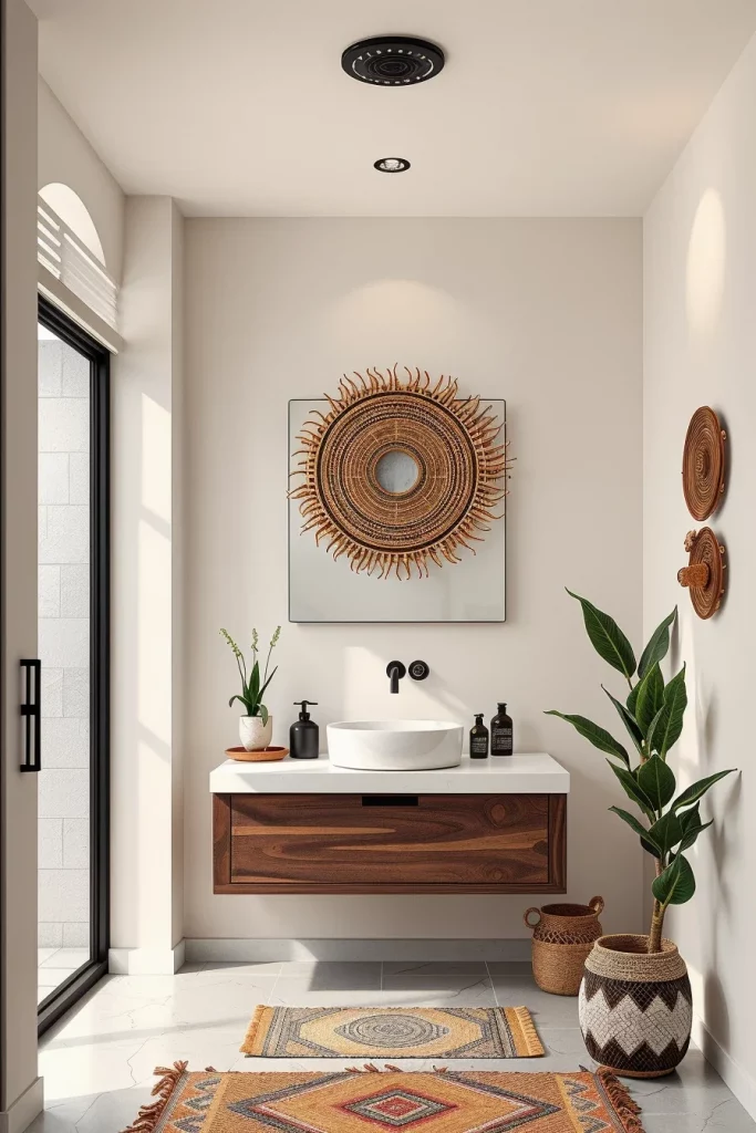 54 Modern Afrohemian Bathroom Decor Ideas For A Stylish And Relaxing Space