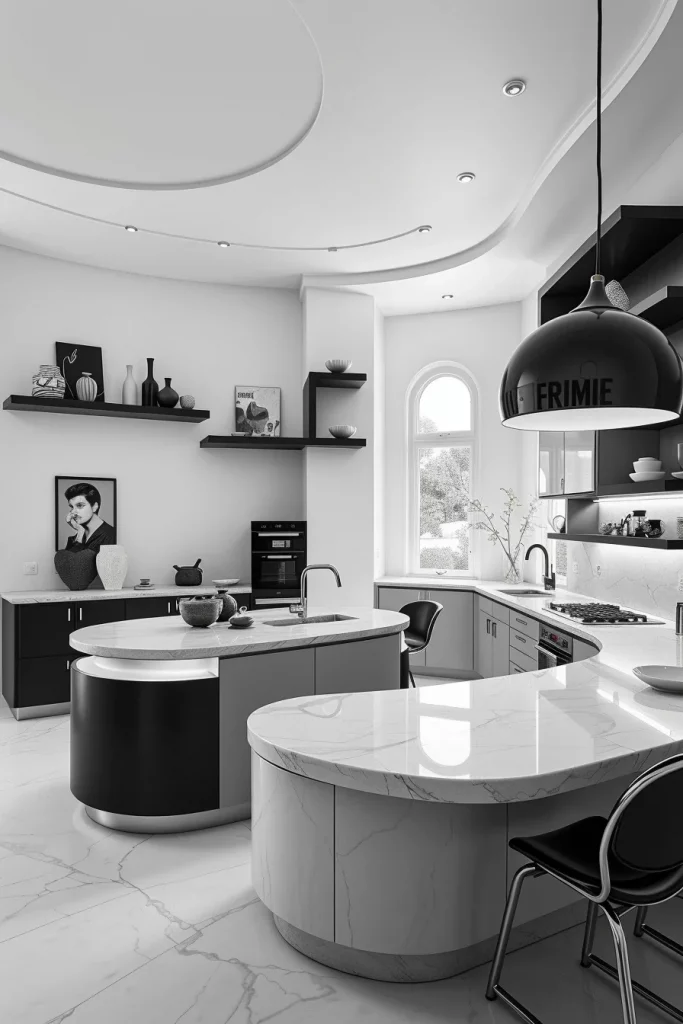 57 Black And White Kitchen Decorating Inspiration Ideas For A Stylish Modern Home