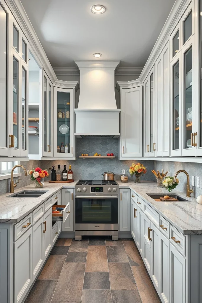 56 Gray White Kitchen Organization Ideas For A Stylish And Clutter-Free Space