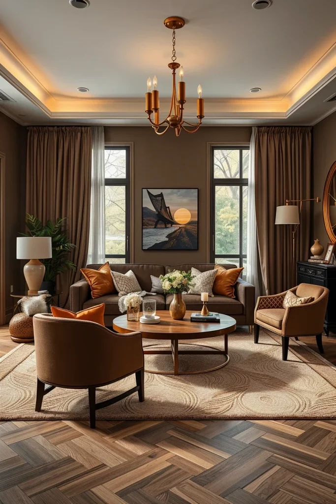 59 Chocolate Brown Living Room Ideas For A Cozy And Elegant Home