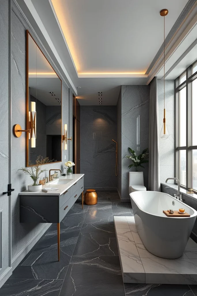 58 Modern Gray Bathroom Interior Trends That Redefine Contemporary Luxury