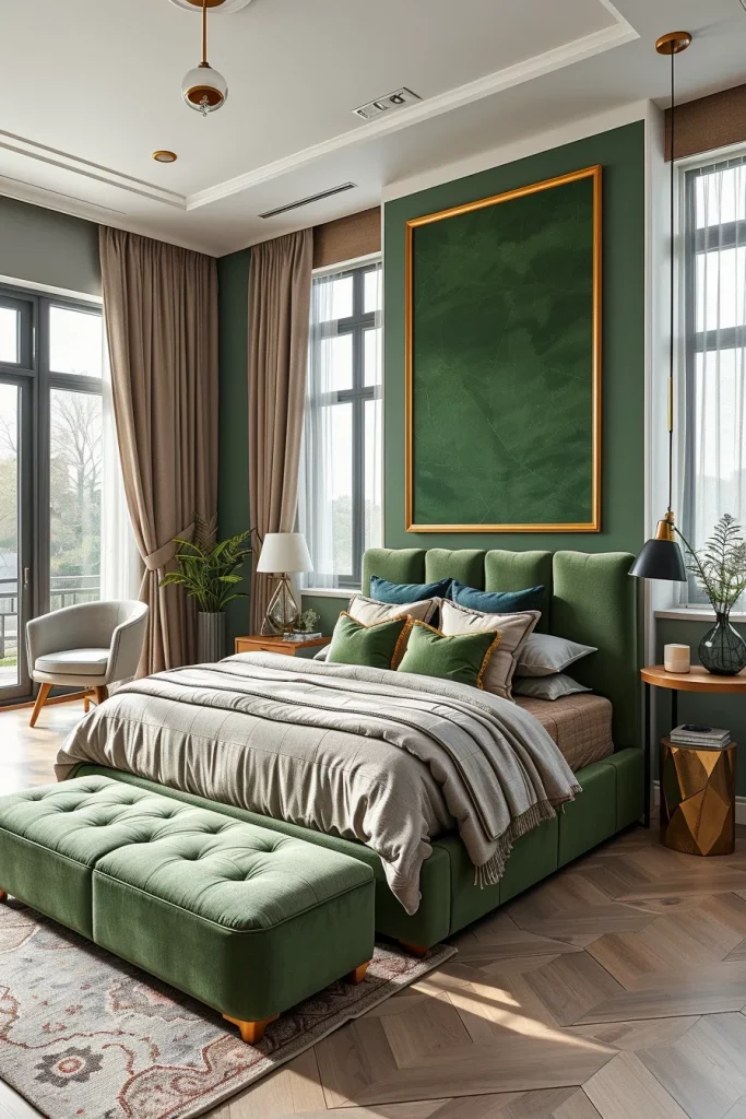55 Modern Green Bedroom Ideas For A Stylish And Refreshing Retreat