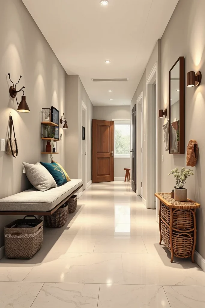 57 Modern Narrow Hallway Decorating Ideas To Transform Small Spaces