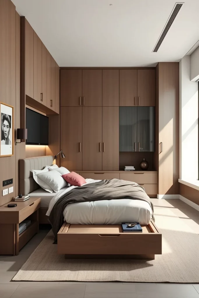 57 Small Bedroom Storage Ideas To Maximize Space In Style