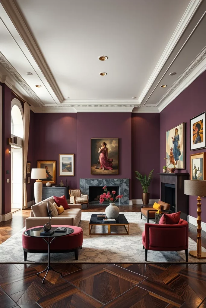 57 Plum Living Room Ideas For A Luxurious And Stylish Home
