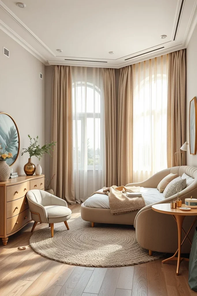 58 Curved Furniture Small Bedroom Design Ideas For Stylish Compact Spaces