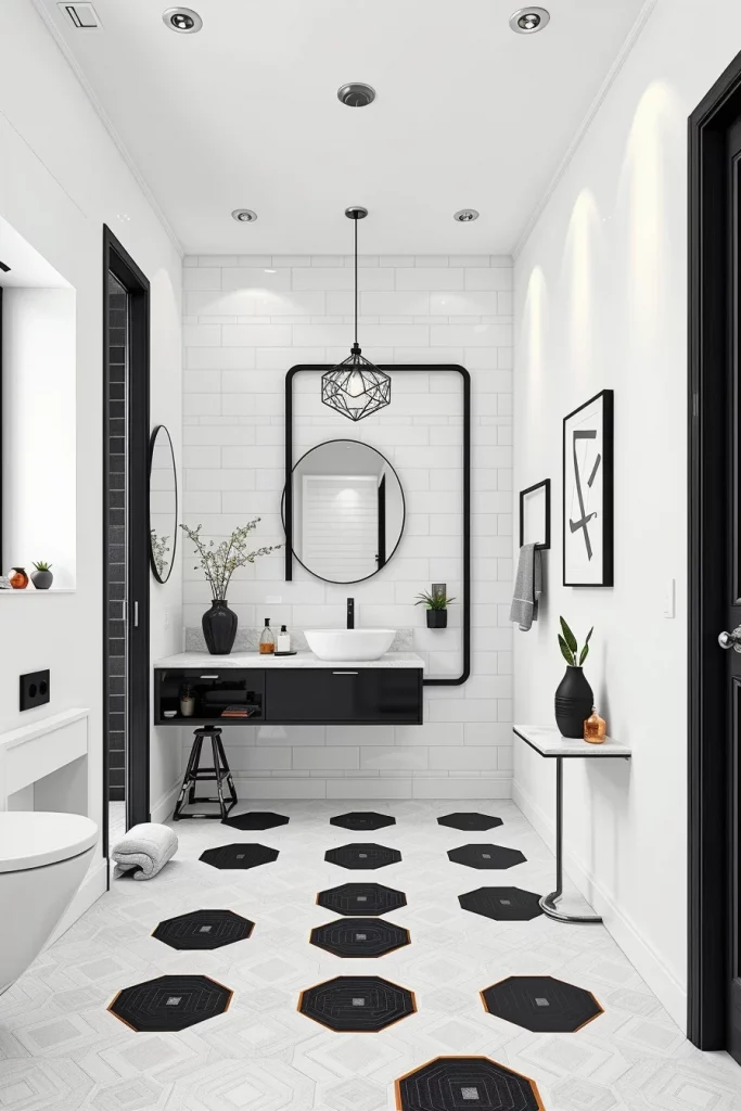 54 Black And White Bathroom Decor Ideas For A Stylish And Timeless Space