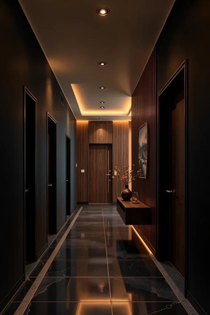 55 Modern Dark Hallway Ideas For A Stylish And Dramatic Home Entrance