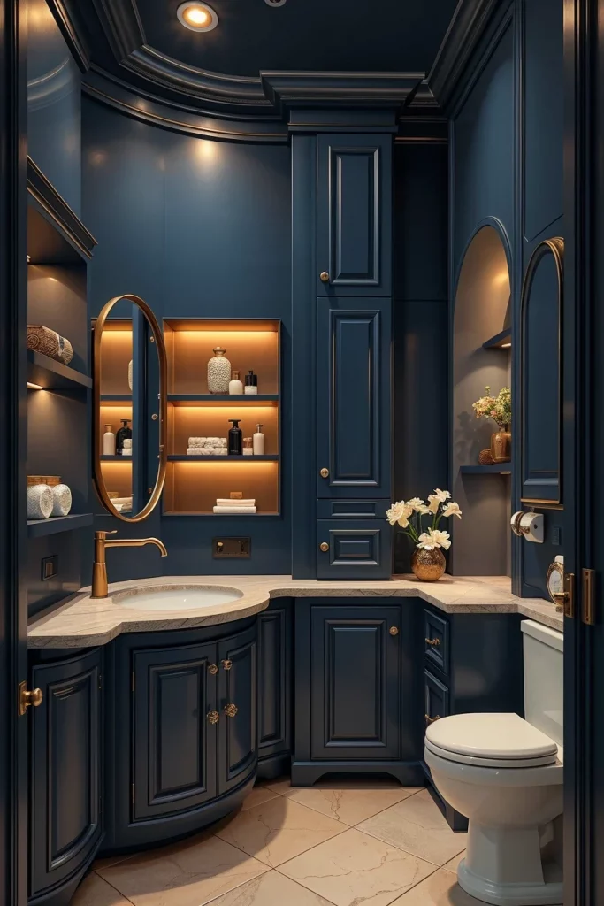 57 Navy Blue Bathroom Decor Ideas For A Stylish And Luxurious Space