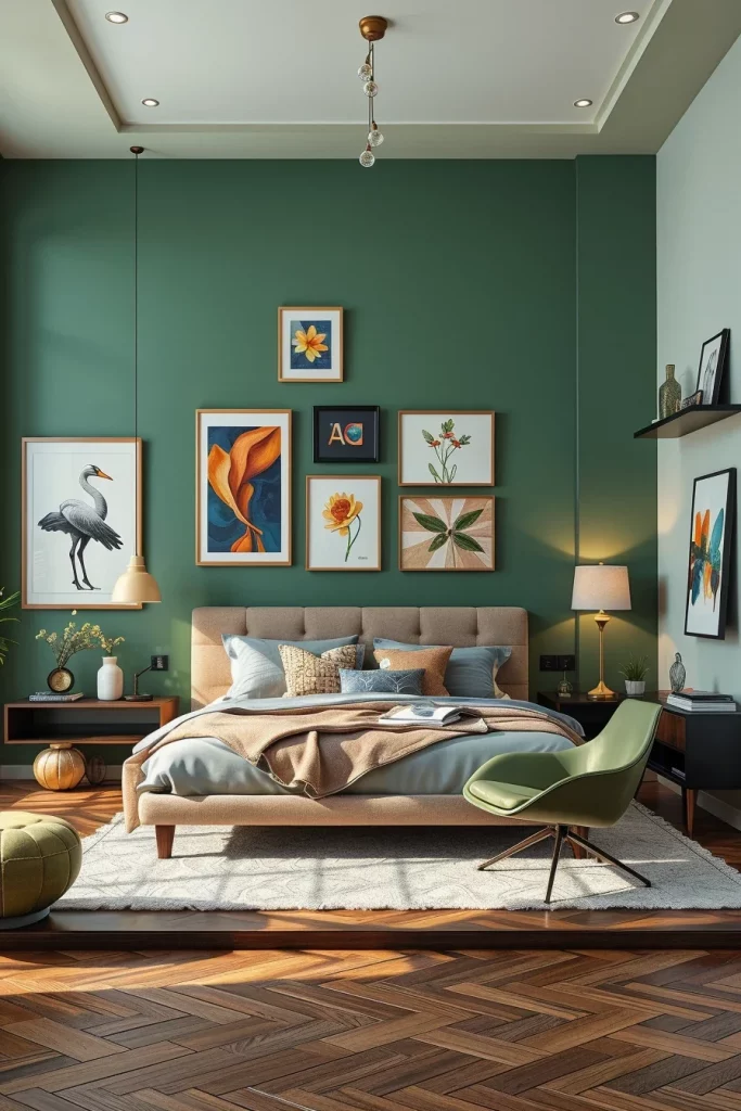 55 Modern Green Bedroom Ideas For A Stylish And Refreshing Retreat