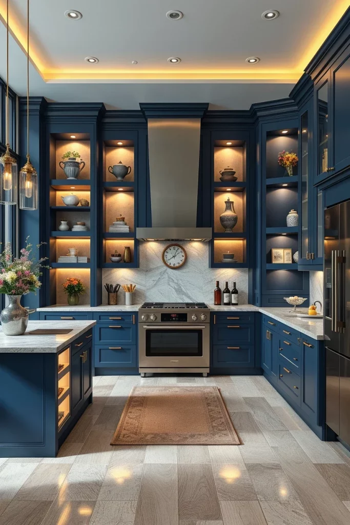 56 Navy Blue Kitchen Interior Design Ideas For A Stylish And Artistic Home
