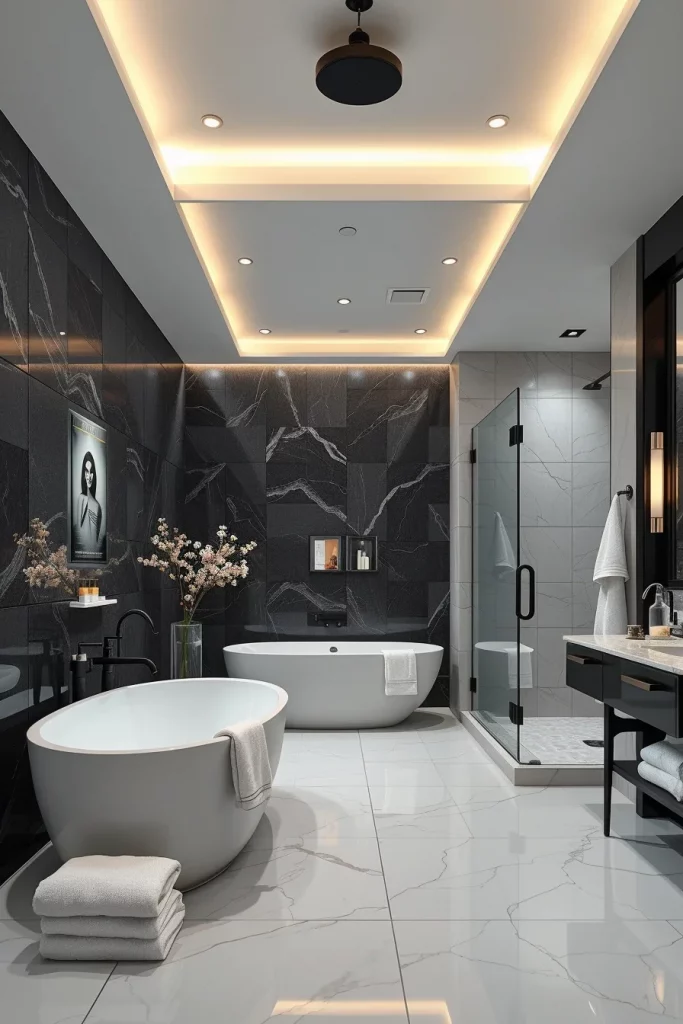 54 Black And White Bathroom Decor Ideas For A Stylish And Timeless Space