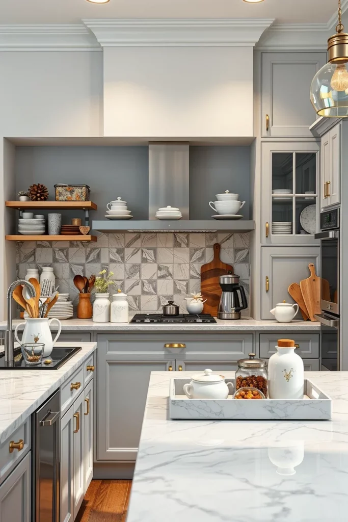 56 Gray White Kitchen Organization Ideas For A Stylish And Clutter-Free Space