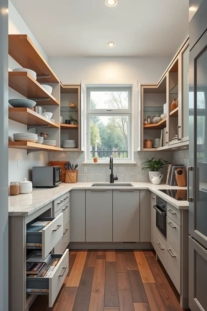 58 Open Shelving Ideas For Small Kitchens That Maximize Style And Storage