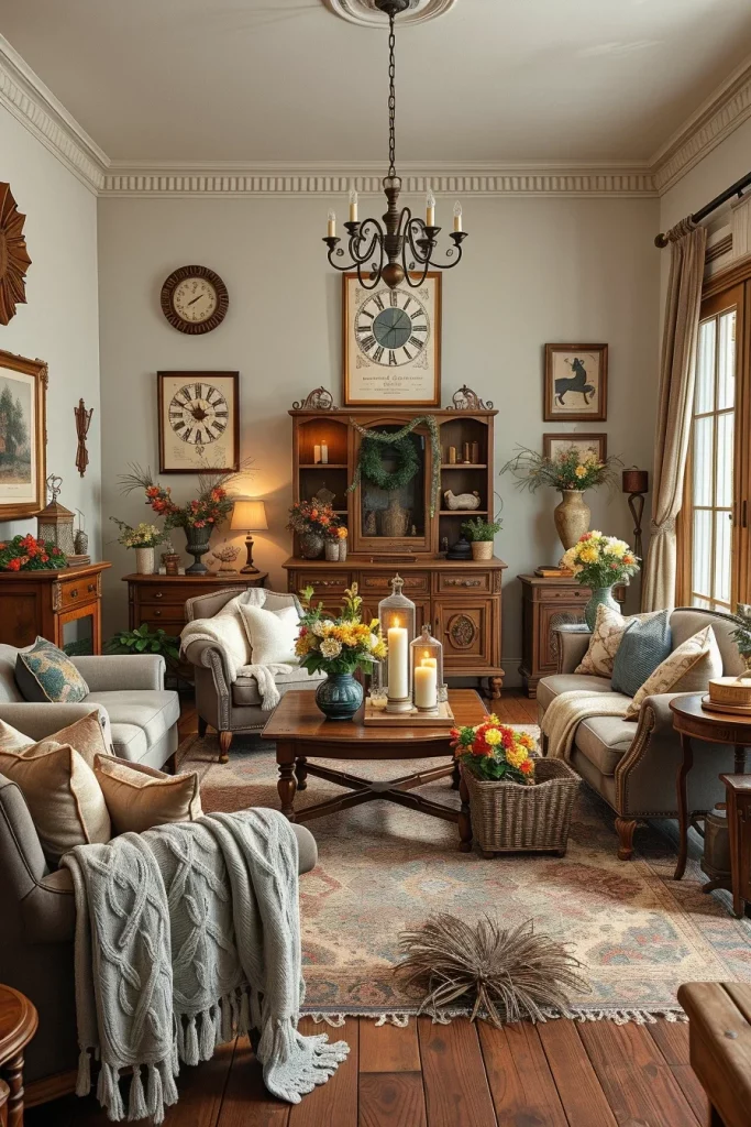 57 Vintage Living Room Decor Ideas For A Timeless And Cozy Home