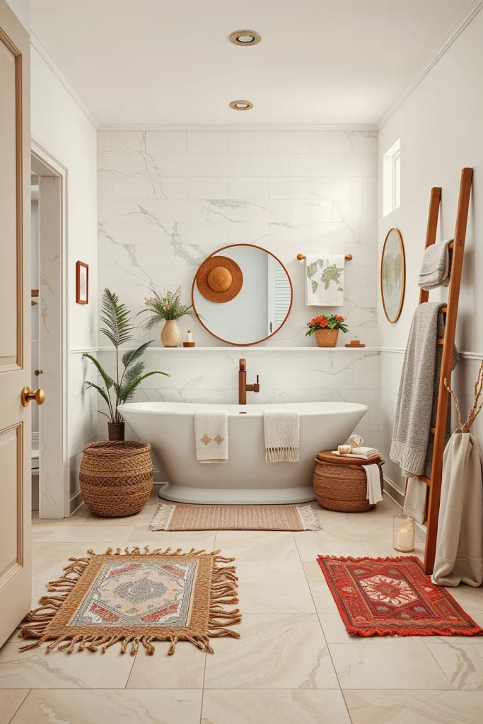 54 Modern Afrohemian Bathroom Decor Ideas For A Stylish And Relaxing Space