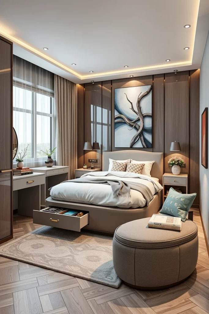58 Curved Furniture Small Bedroom Design Ideas For Stylish Compact Spaces