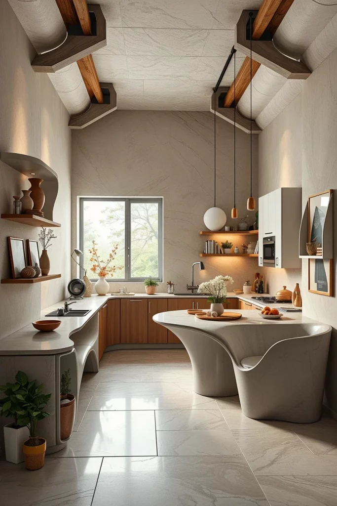 57 Curved Furniture Small Kitchen Design Ideas For A Stylish And Space-Saving Home