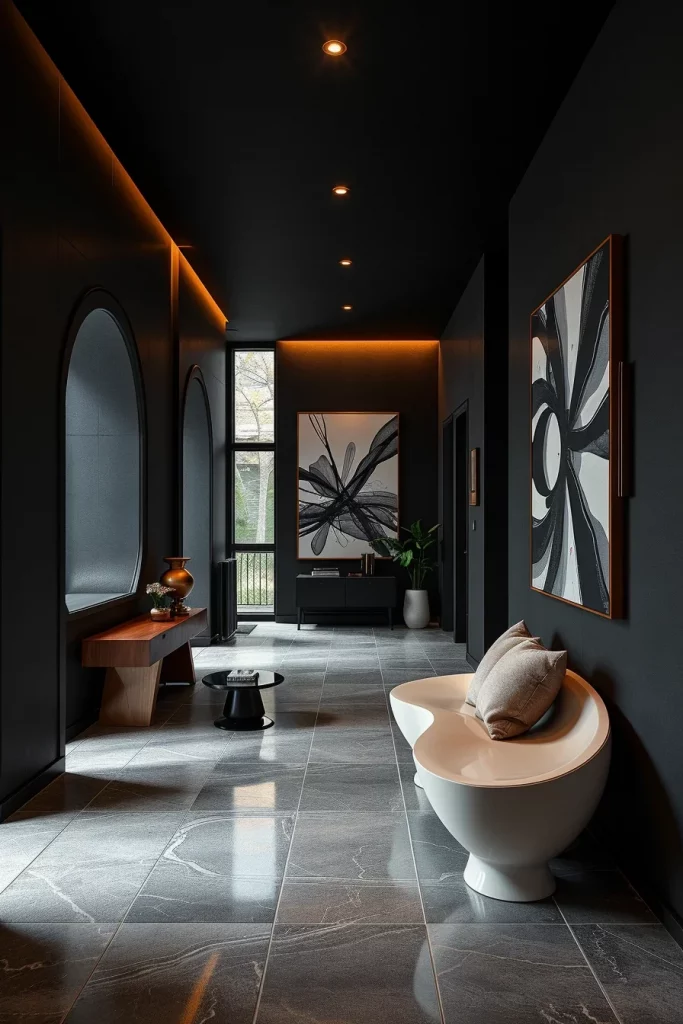 55 Modern Dark Hallway Ideas For A Stylish And Dramatic Home Entrance