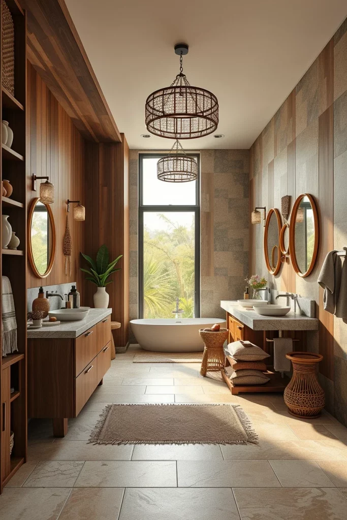 54 Modern Afrohemian Bathroom Decor Ideas For A Stylish And Relaxing Space