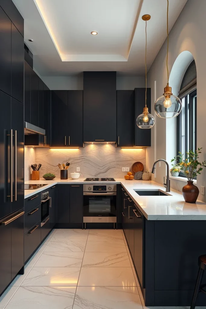 58 Small Kitchen Color Schemes Modern Style For Elegant And Functional Spaces