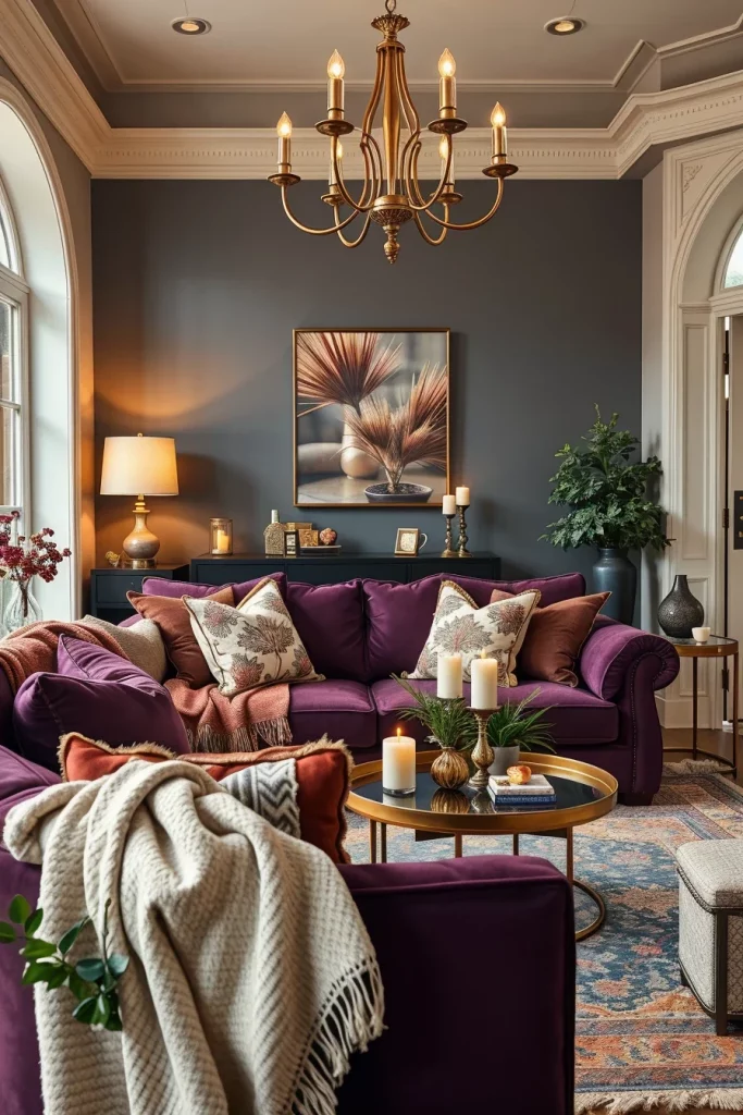 57 Plum Living Room Ideas For A Luxurious And Stylish Home