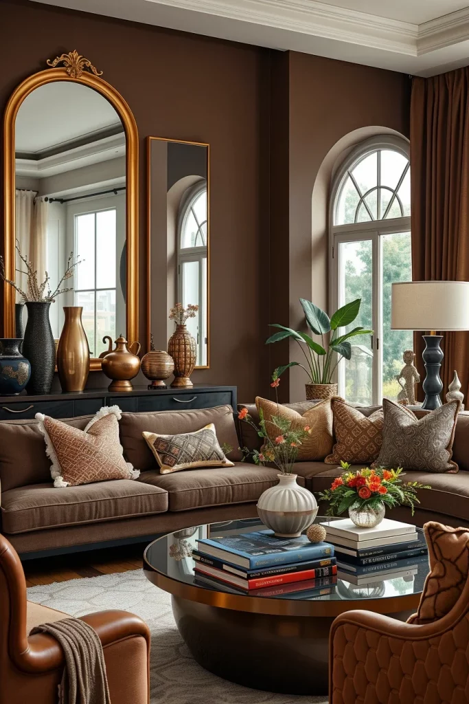 59 Chocolate Brown Living Room Ideas For A Cozy And Elegant Home