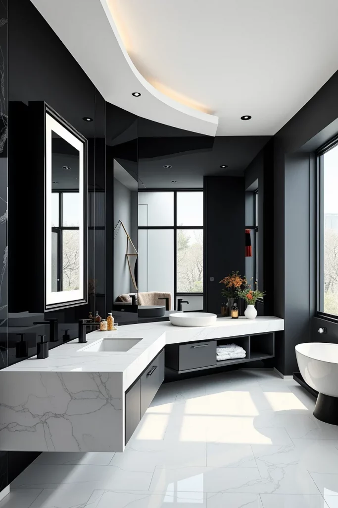54 Black And White Bathroom Decor Ideas For A Stylish And Timeless Space