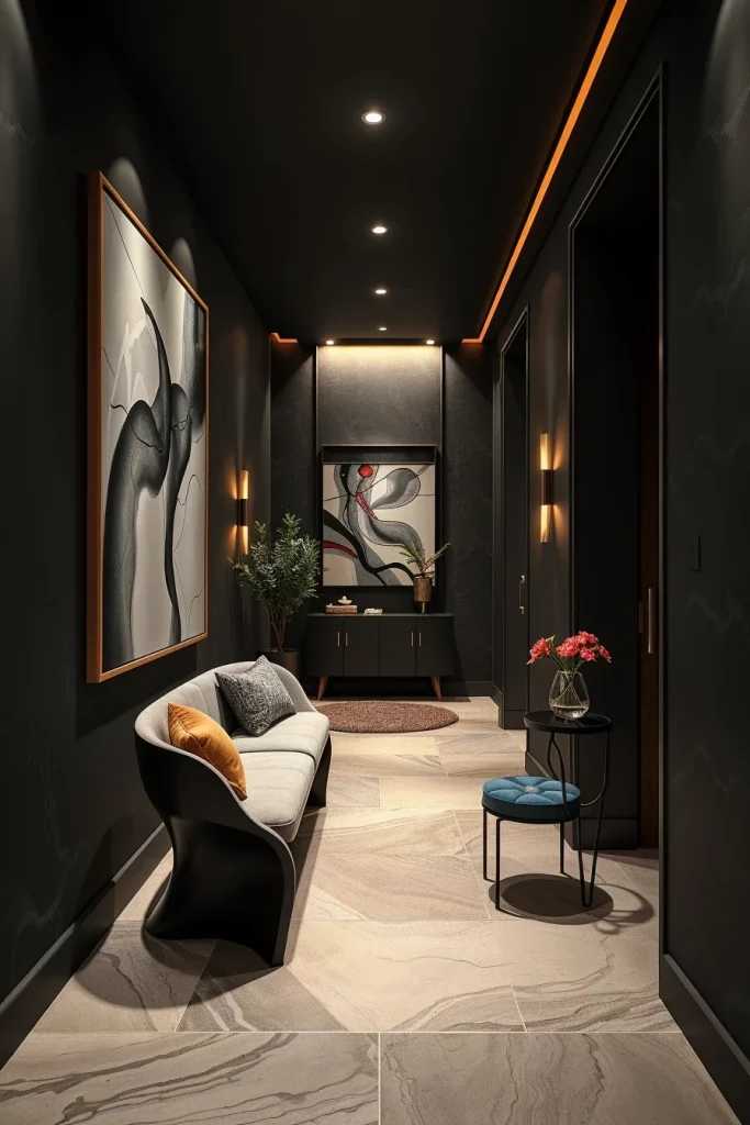 55 Modern Dark Hallway Ideas For A Stylish And Dramatic Home Entrance