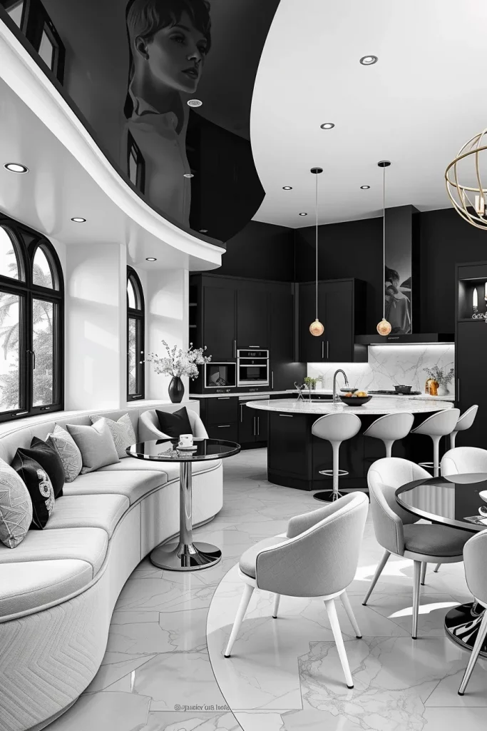 57 Black And White Kitchen Decorating Inspiration Ideas For A Stylish Modern Home