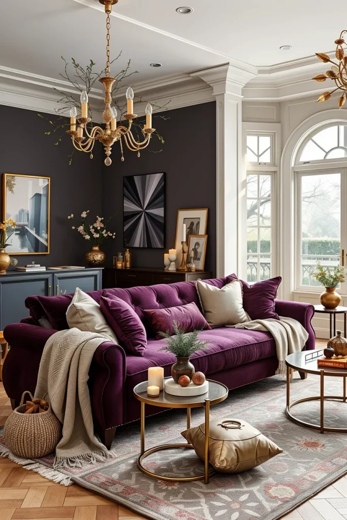 57 Plum Living Room Ideas For A Luxurious And Stylish Home