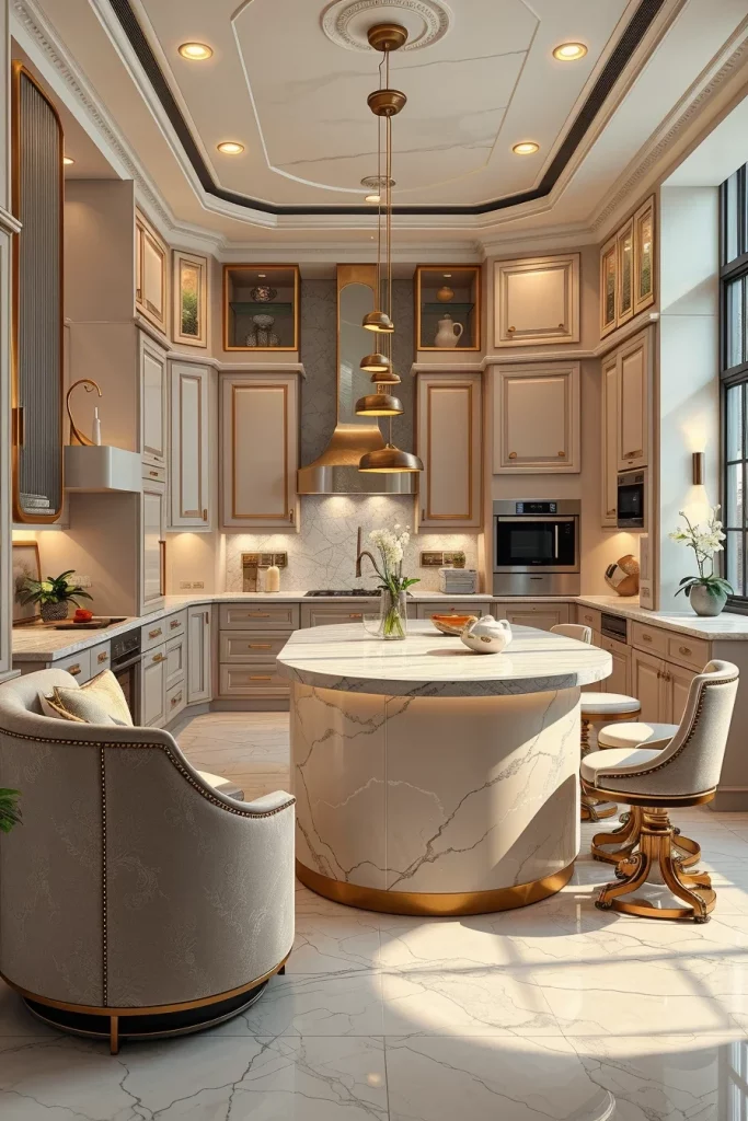 57 Curved Furniture Small Kitchen Design Ideas For A Stylish And Space-Saving Home