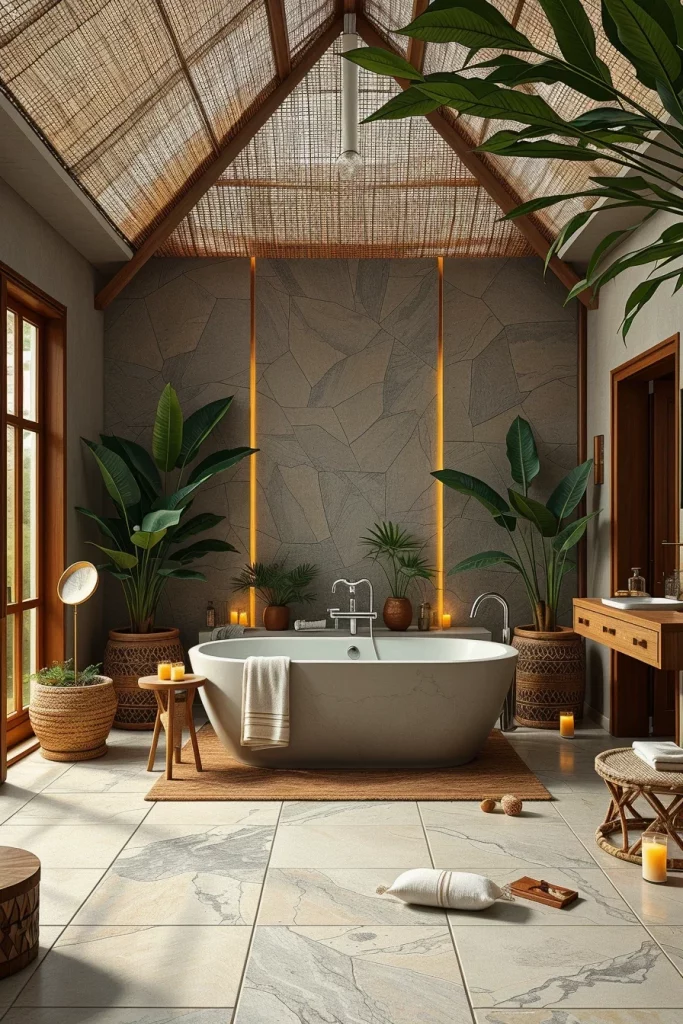 54 Modern Afrohemian Bathroom Decor Ideas For A Stylish And Relaxing Space