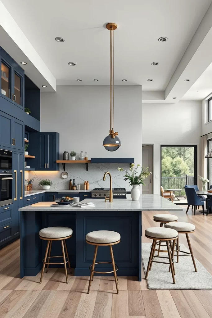 56 Navy Blue Kitchen Interior Design Ideas For A Stylish And Artistic Home