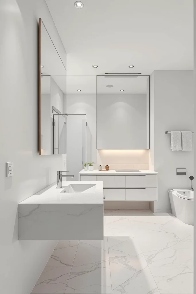 58 White Bathroom Decor Styling Ideas For A Timeless And Elegant Space