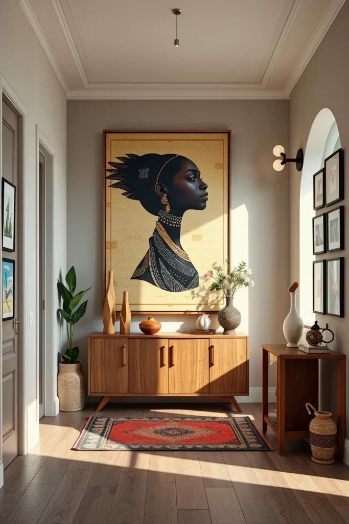 60 Afrohemian Hallway Decor Ideas To Create A Stylish And Cultural Entryway
