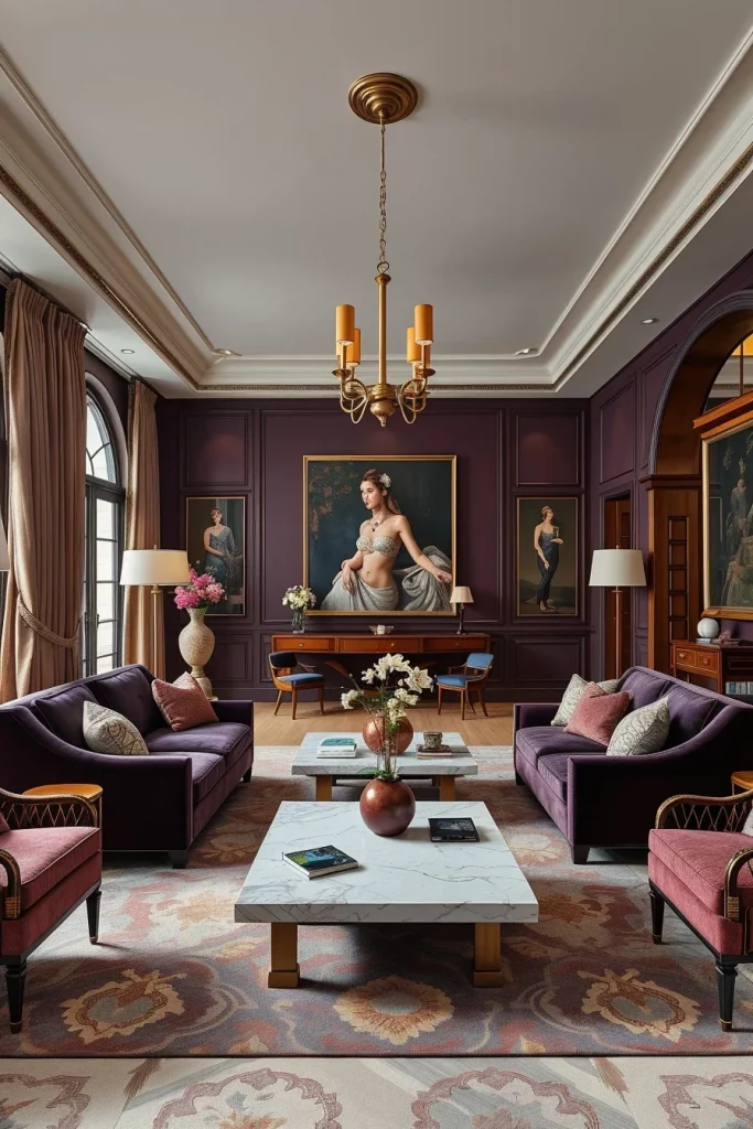 57 Plum Living Room Ideas For A Luxurious And Stylish Home